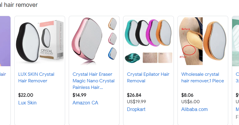 Dropshipping: Crystal Hair Remover