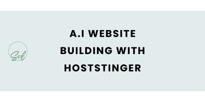 A.I Website Building with Hoststinger Side Hustle
