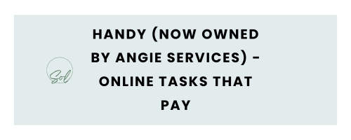 Handy (Now owned by Angie Services) - Online Tasks That Pay