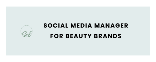 Social Media Manager for Beauty Brands Side Hustle